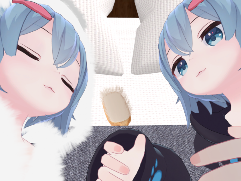 NPCになでられるのワールド画像